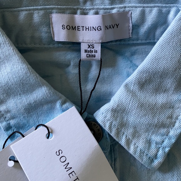 Eleanor button-down blue tie-dye denim dress NWT amazing sleeves - Picture 6 of 7